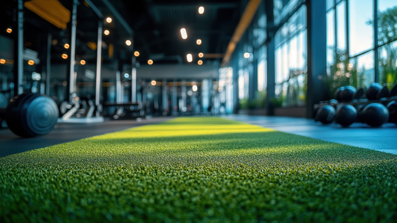 Césped artificial interiores