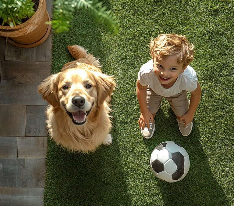 Césped artificial mascotas