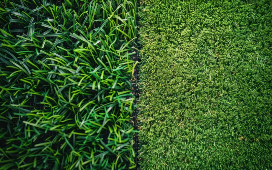 césped artificial vs césped natural