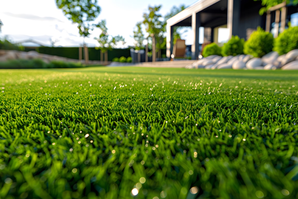 Césped artificial jardín