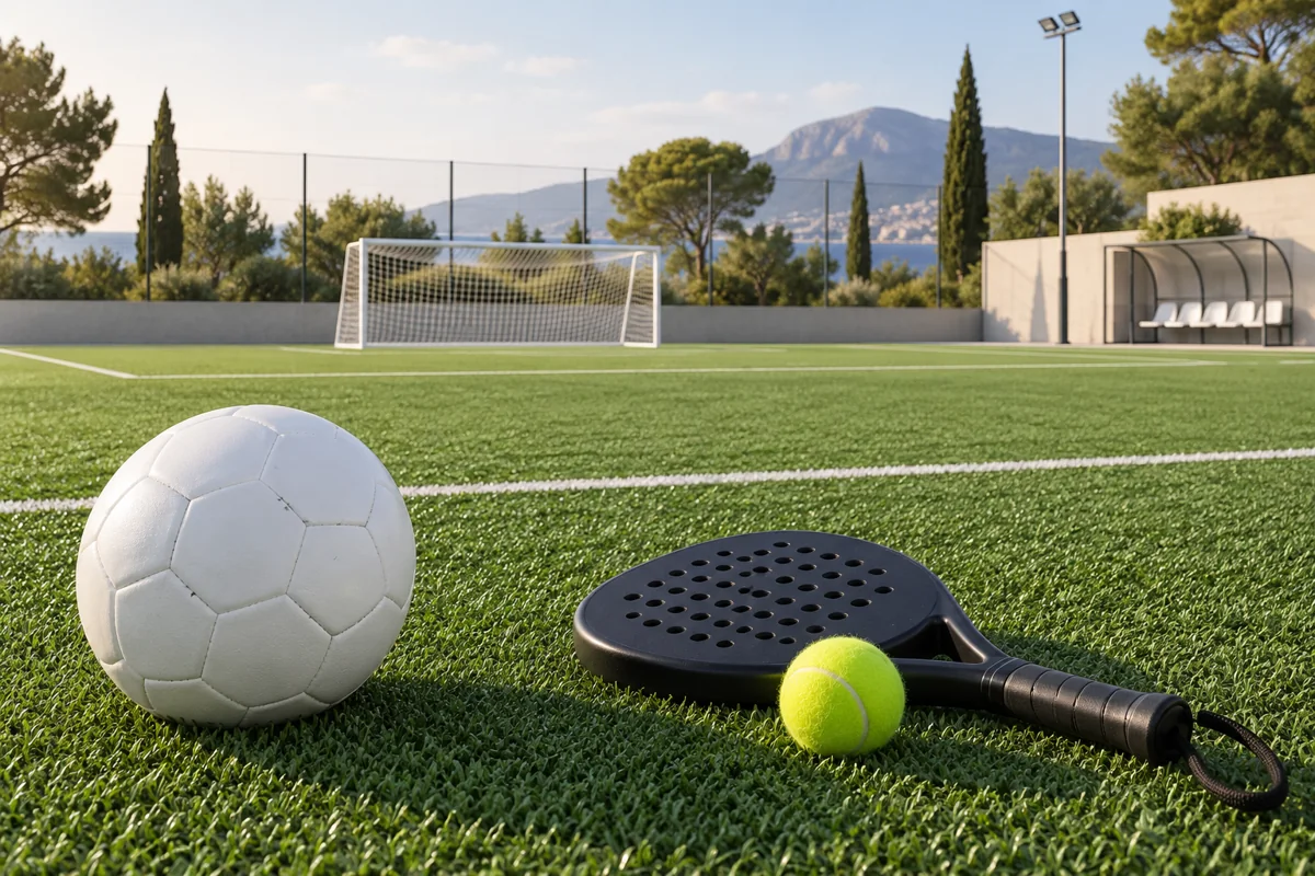 Imagen ilustrativa de césped artificial para actividades deportivas